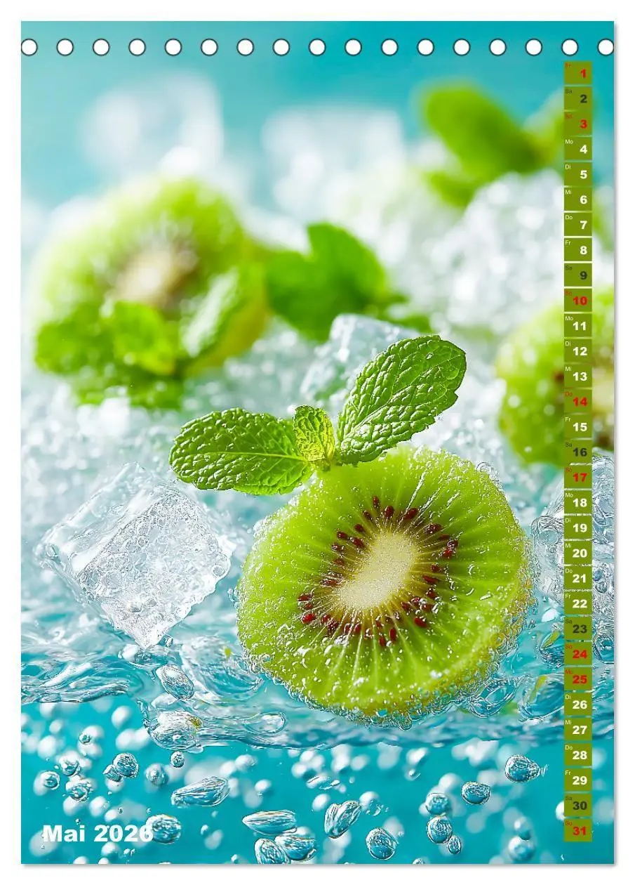 Bild: 9783516670400 | Fruchtige Erfrischung - Küchenkalender mit bunten Früchten im...