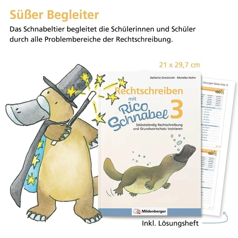 Bild: 9783619320400 | Rechtschreiben mit Rico Schnabel, Klasse 3 | Drecktrah (u. a.) | 2023