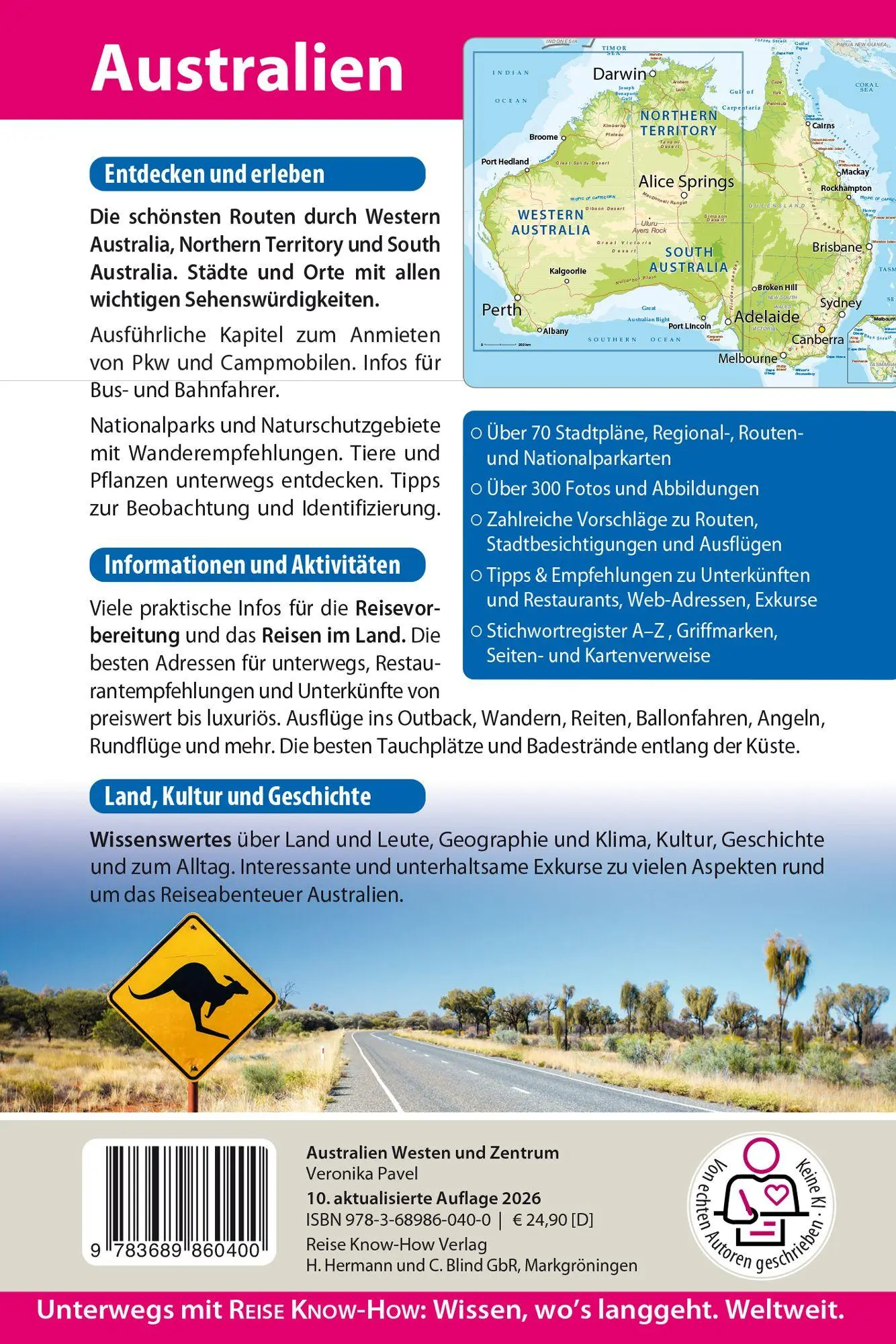 Bild: 9783689860400 | Reise Know-How Reiseführer Australien - Westen und Zentrum | Pavel