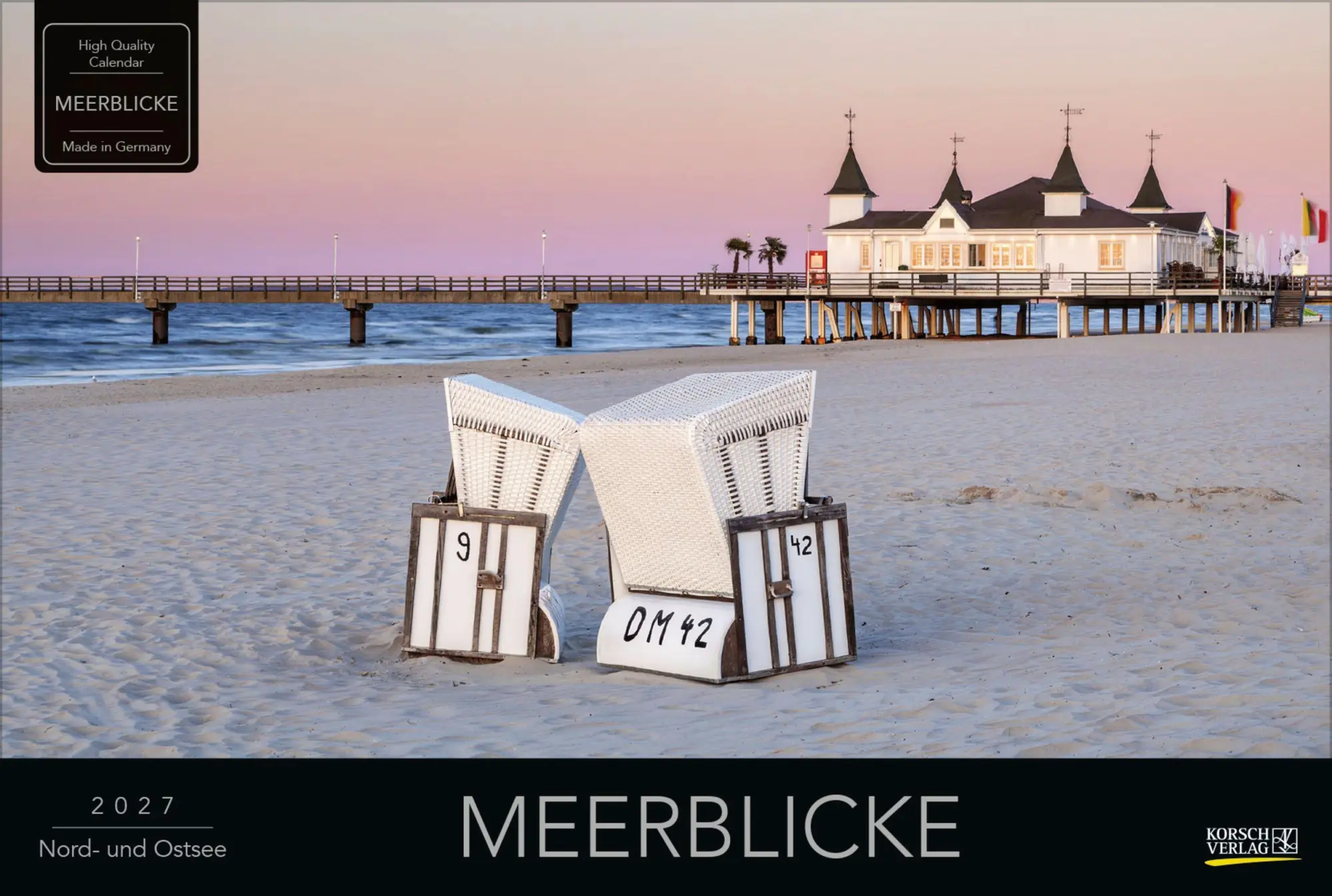 Cover: 9783819300400 | Meerblicke - Nord- und Ostsee 2027 | Verlag Korsch | Kalender | 14 S.