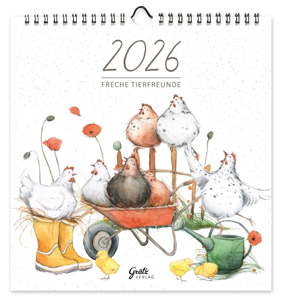 Cover: 9783911060400 | Kalender Naturliebe Hühner 2026 | Sophia Drescher | Kalender | 13 S.