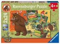 Cover: 4005555010500 | Kinderpuzzle 2x24 Teile - Der Grüffelo - 25 Jahre Grüffelo! | Spiel