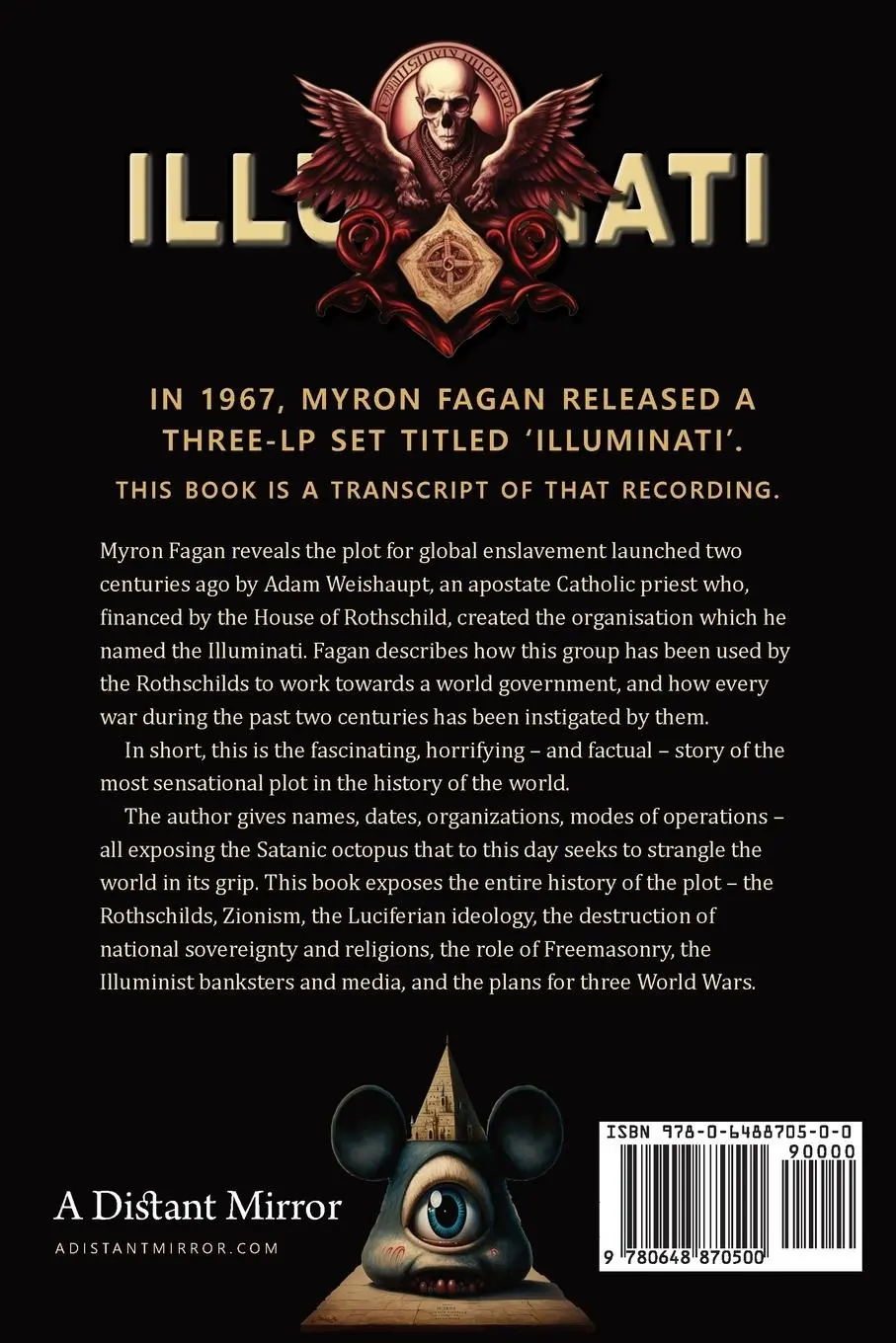 Rückseite: 9780648870500 | Illuminati | Myron Fagan | Taschenbuch | Englisch | 2020