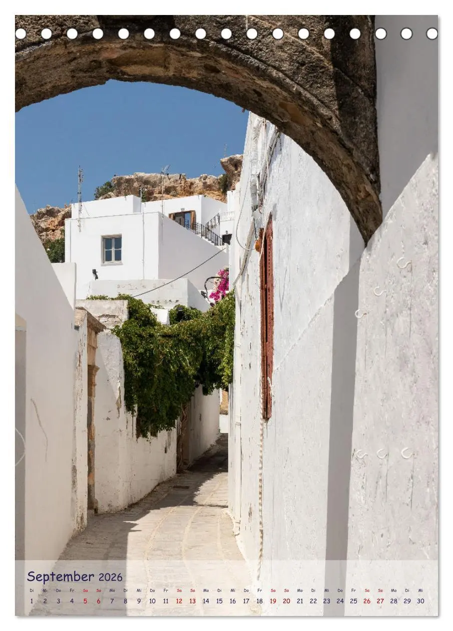 Bild: 9783516350500 | Ein Streifzug durch die Gassen der Insel Rhodos (Tischkalender 2026...