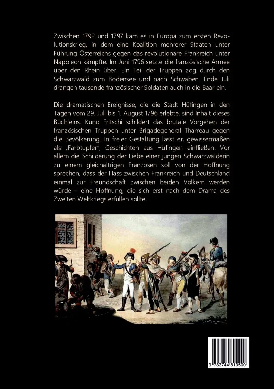 Rückseite: 9783744810500 | Dunkle Wolken, helle Feuer ... | ... über Hüfingen im Sommer 1796