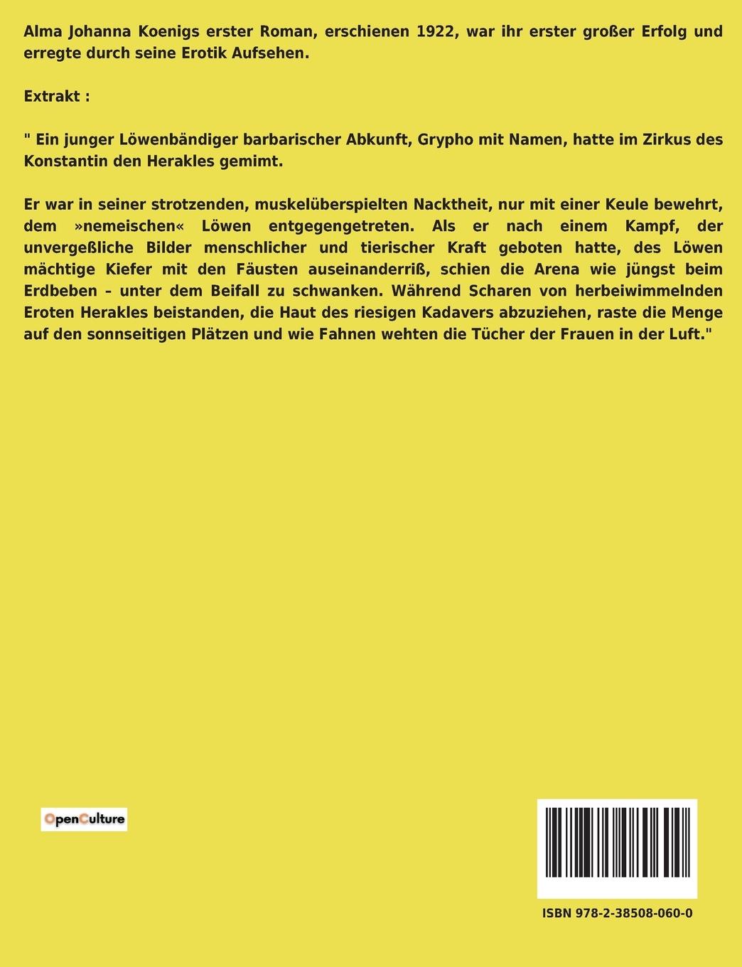 Rückseite: 9782385080600 | Der heilige Palast | Alma Johanna Koenig | Taschenbuch | Paperback