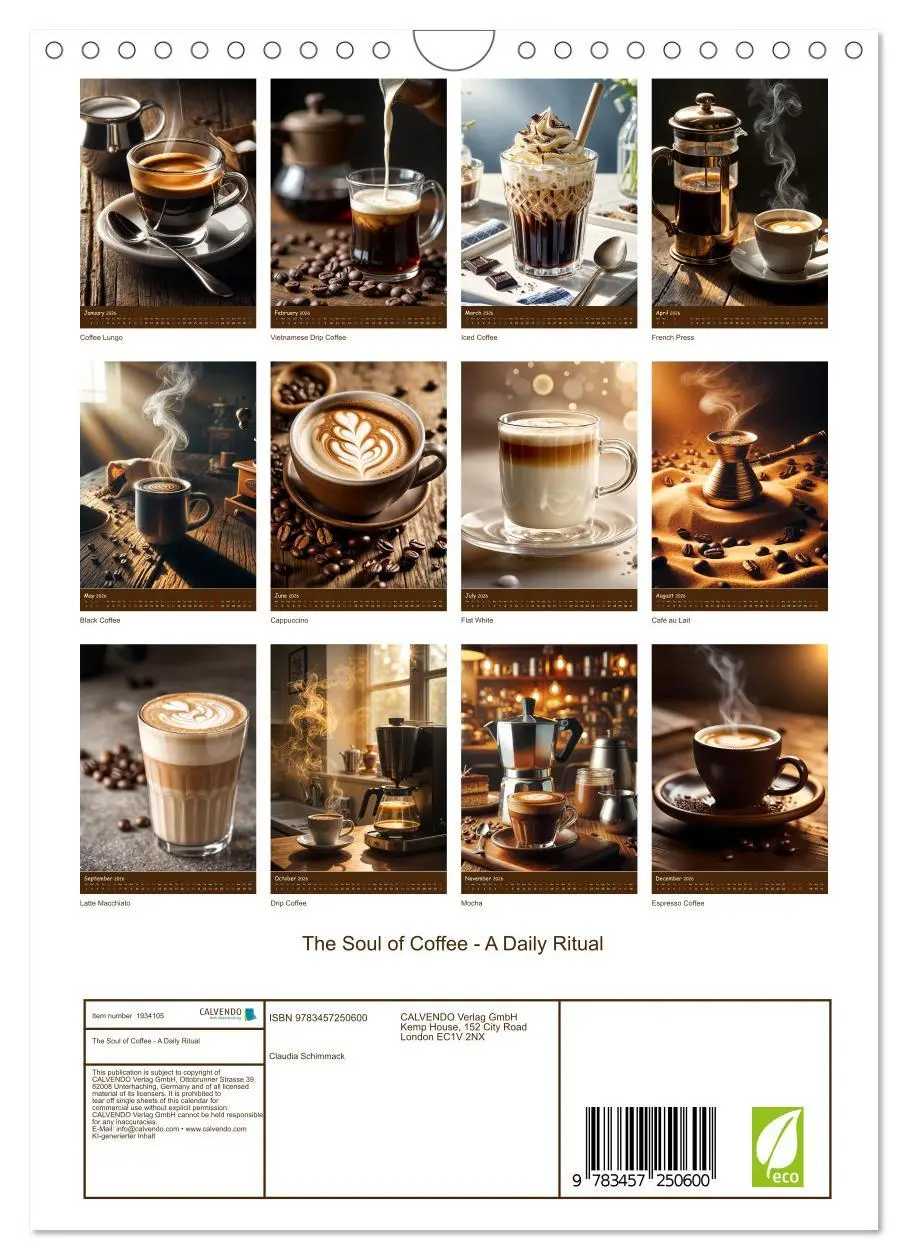 Bild: 9783457250600 | The Soul of Coffee - A Daily Ritual (Wall Calendar 2026 DIN A4...
