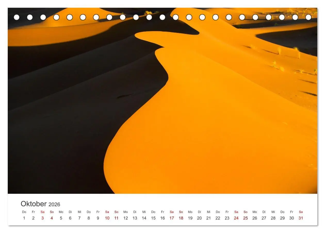 Bild: 9783457560600 | Sahara - Die größte Trockenwüste der Welt. (Tischkalender 2026 DIN...
