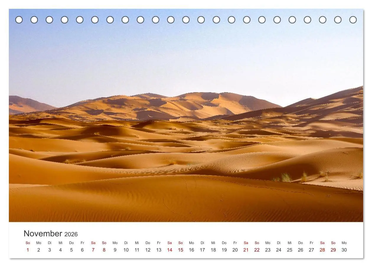 Bild: 9783457560600 | Sahara - Die größte Trockenwüste der Welt. (Tischkalender 2026 DIN...
