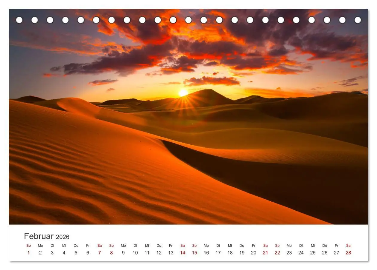 Bild: 9783457560600 | Sahara - Die größte Trockenwüste der Welt. (Tischkalender 2026 DIN...