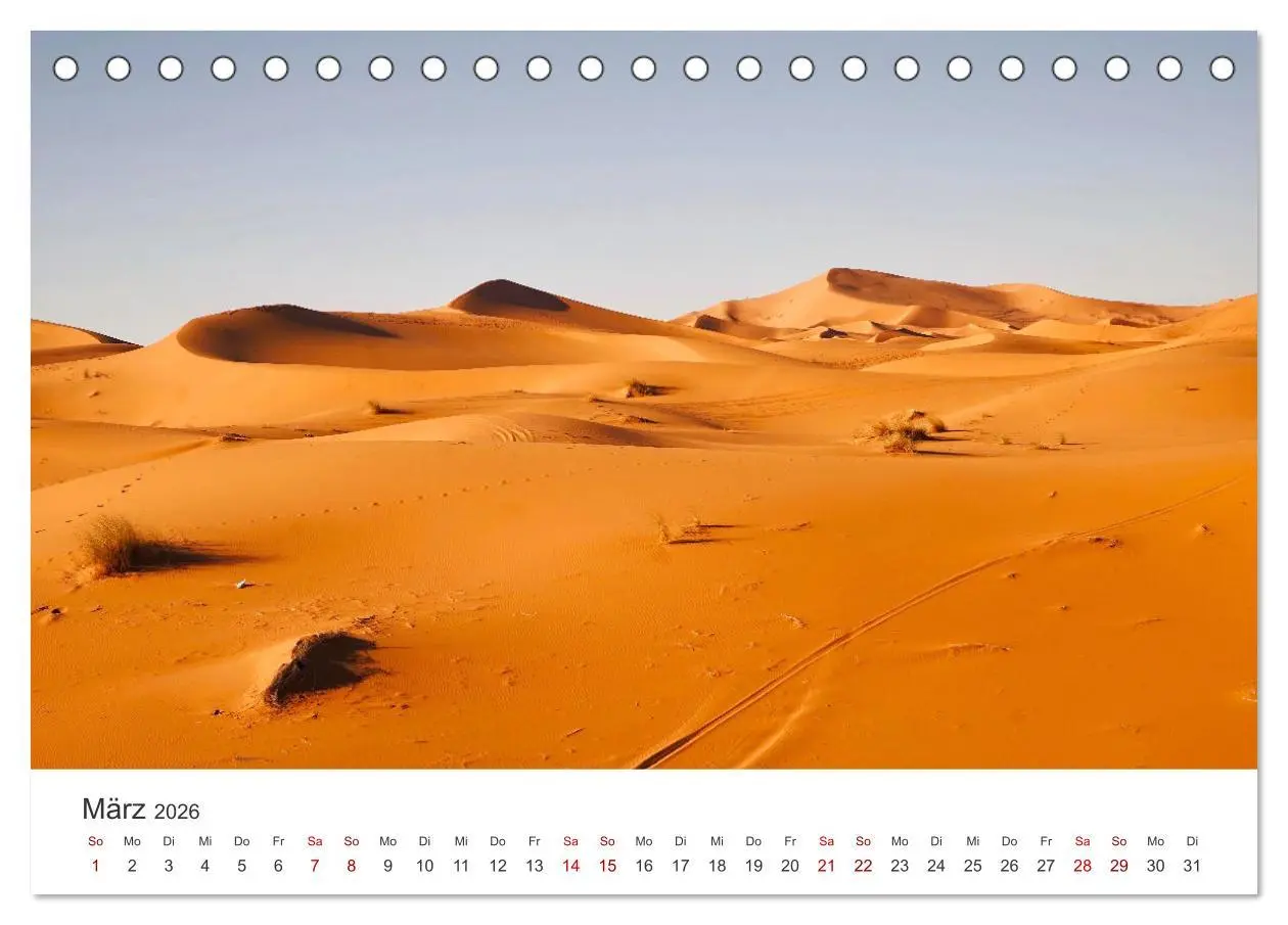 Bild: 9783457560600 | Sahara - Die größte Trockenwüste der Welt. (Tischkalender 2026 DIN...