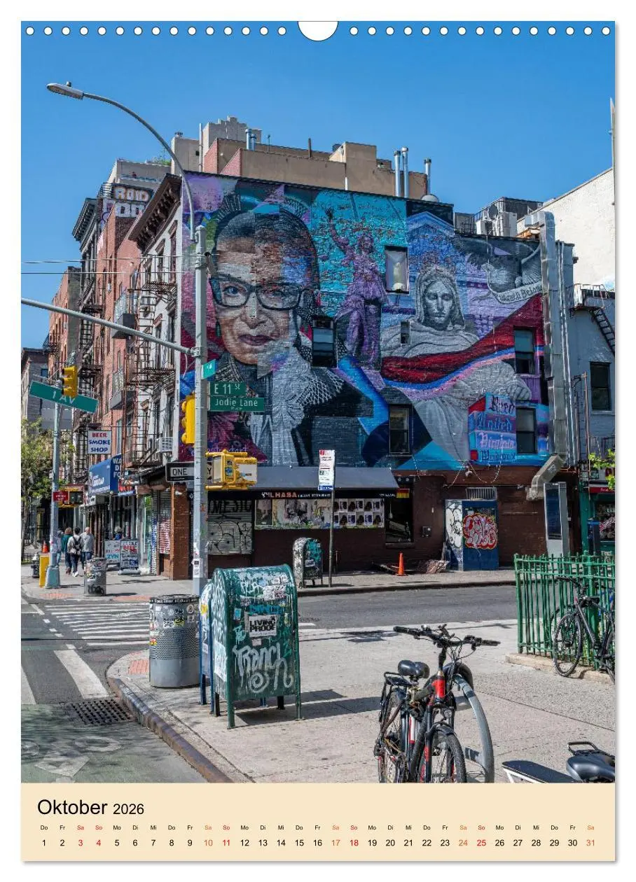 Bild: 9783516650600 | Walls of New York - Street Art in Farbe (Wandkalender 2026 DIN A3...