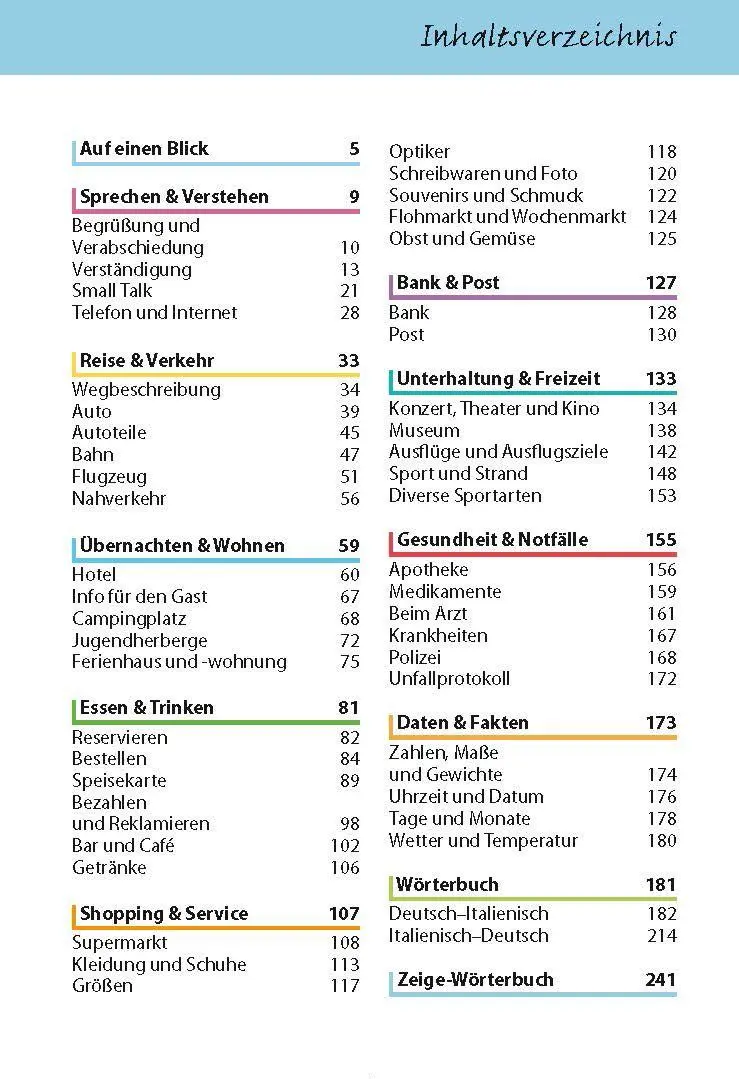 Bild: 9783790100600 | Sprachführer Italienisch für die Reise | Mike Hillenbrand (u. a.)