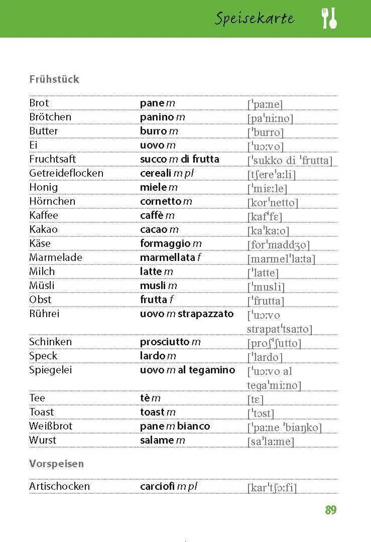 Bild: 9783790100600 | Sprachführer Italienisch für die Reise | Mike Hillenbrand (u. a.)