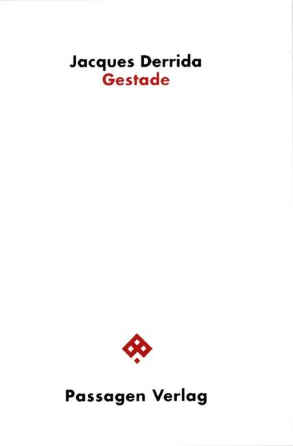 Cover: 9783851650600 | Gestade | Passagen Philosophie | Jacques Derrida | Buch | Gebunden