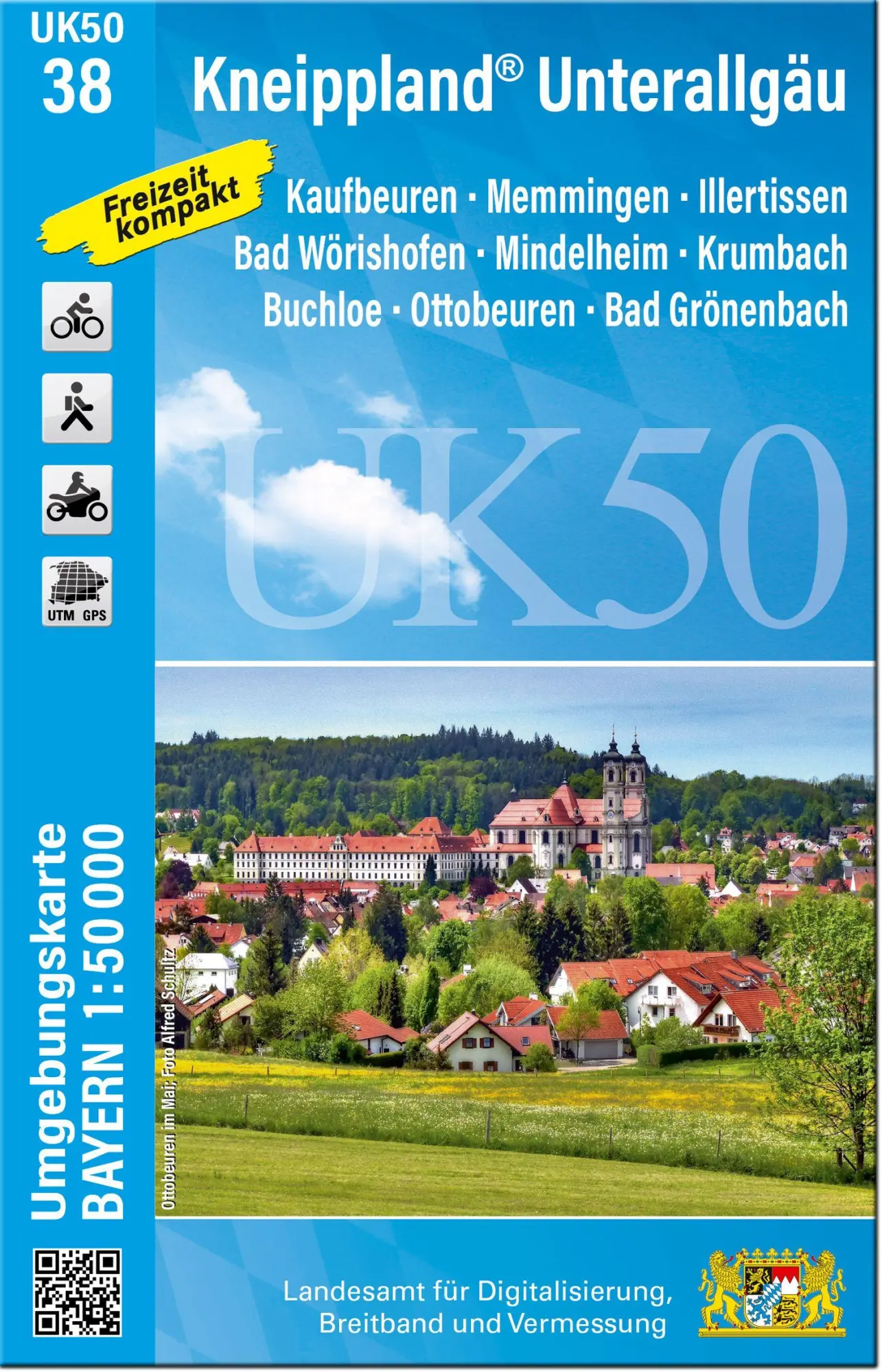 Cover: 9783987760600 | UK50-38 Kneippland Unterallgäu | Digitalisierung | (Land-)Karte | 2026