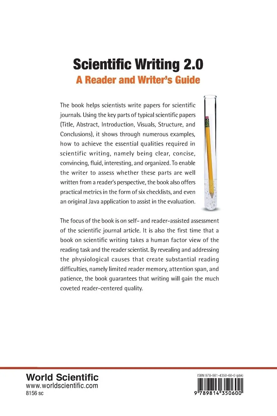 Rückseite: 9789814350600 | SCIENTIFIC WRITING 2.0 [W/ CD] | Jean-Luc Lebrun | Taschenbuch | 2011