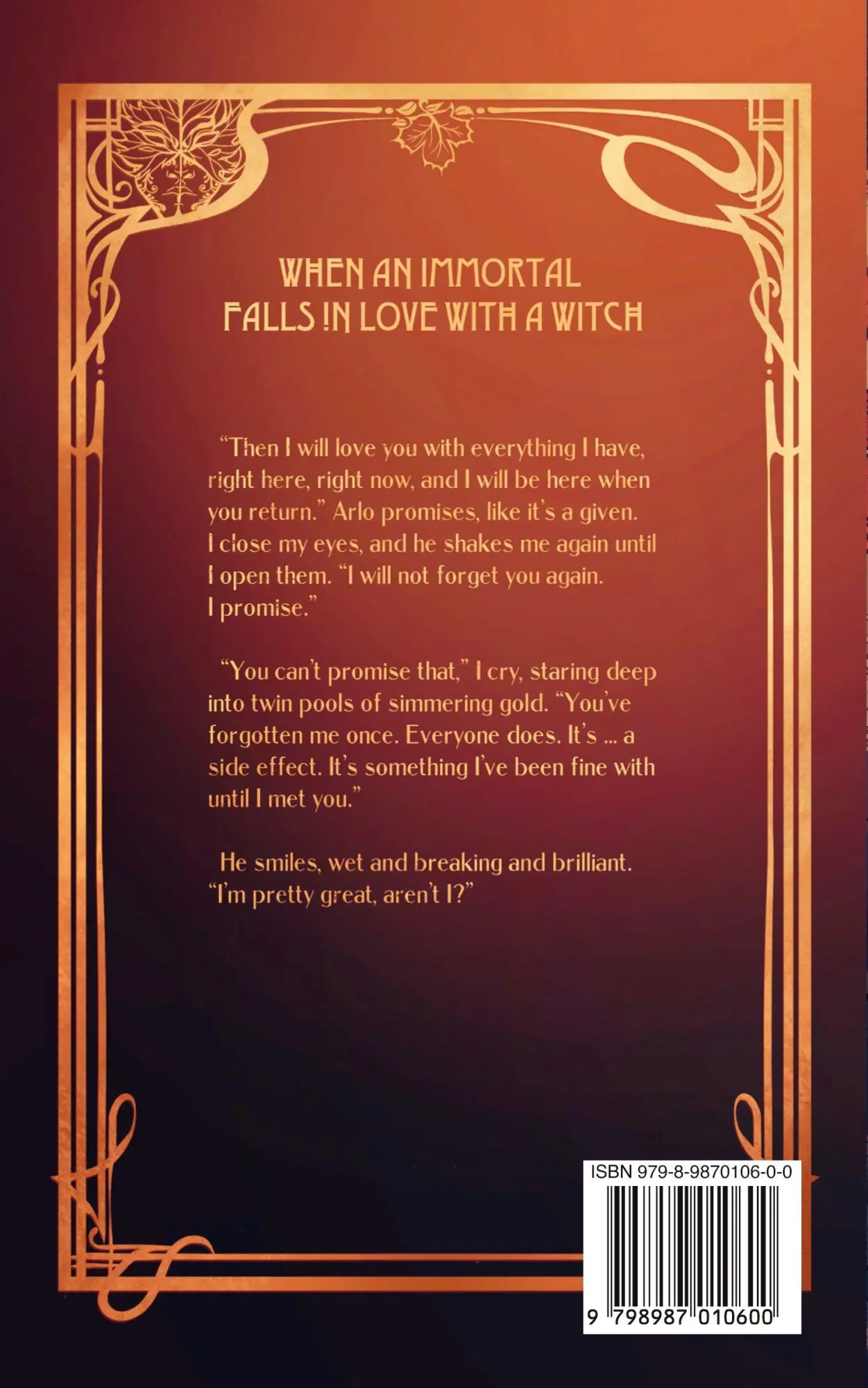 Rückseite: 9798987010600 | Phantom and Rook | When An Immortal Falls In Love With A Witch | Buch