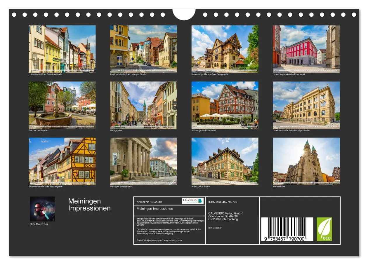 Bild: 9783457790700 | Meiningen Impressionen (Wandkalender 2026 DIN A4 quer), CALVENDO...