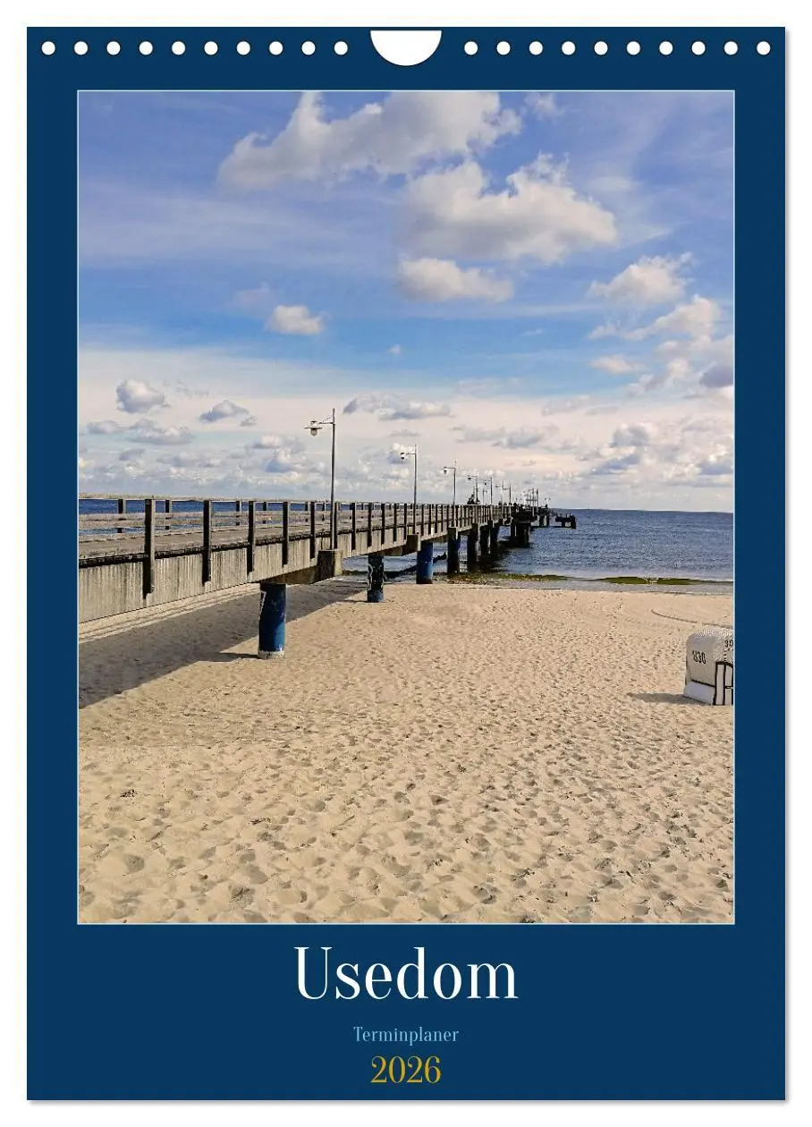 Cover: 9783516330700 | Usedom Ostsee - Terminplaner (Wandkalender 2026 DIN A4 hoch),...