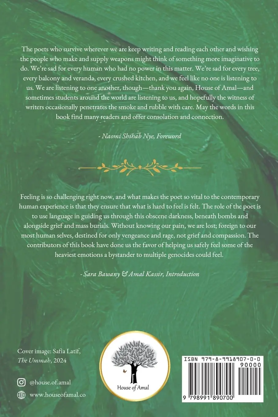 Rückseite: 9798991890700 | Threads of Palestine Anthology | Weaving Words of Witness | Buch
