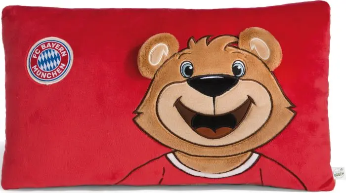 Cover: 4012390490800 | Nici 49080 Kissen FC BAYERN MÜNCHEN Bär Berni 43x25cm GREEN | 49080