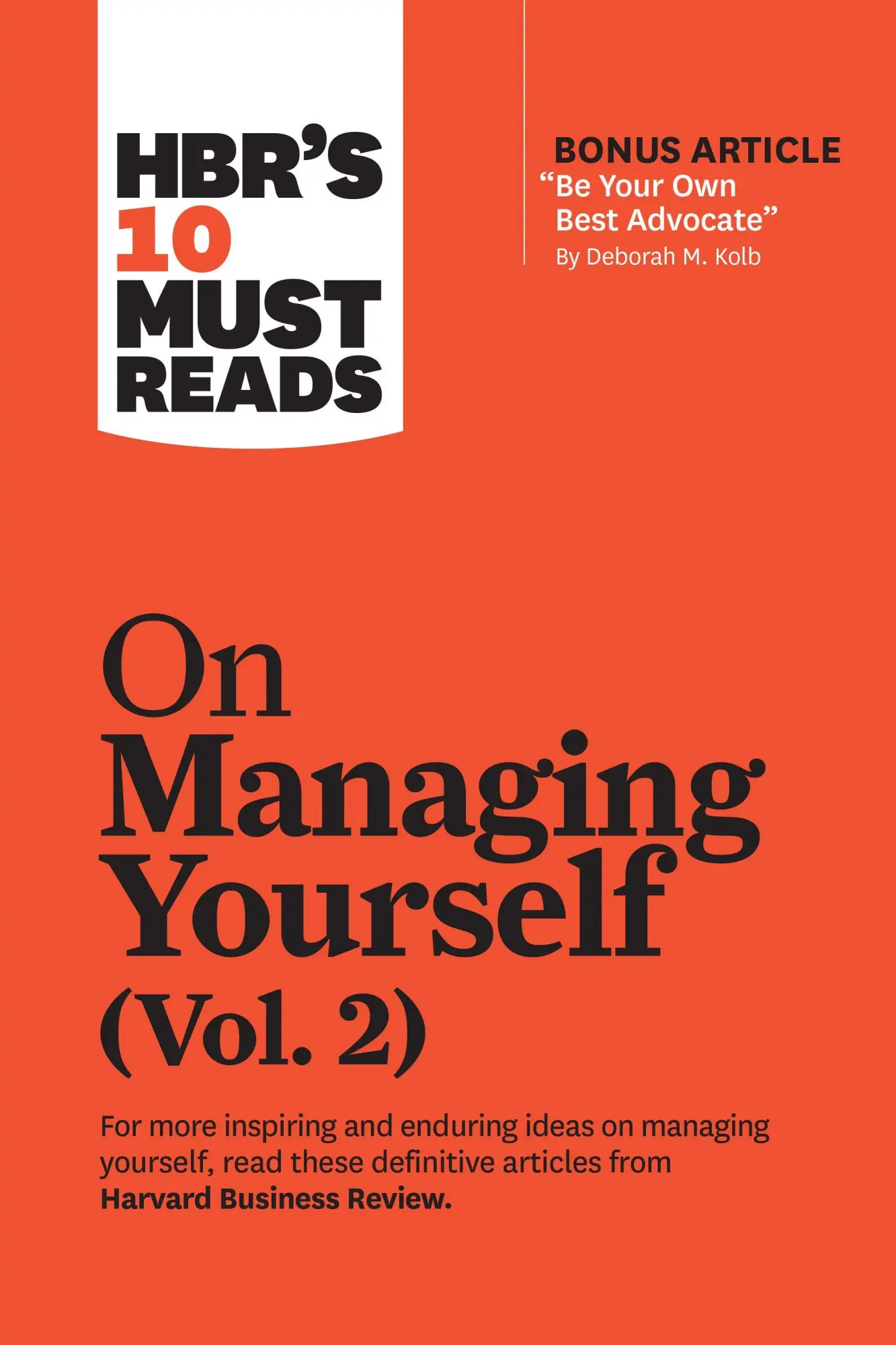 Cover: 9781647820800 | Hbr's 10 Must Reads on Managing Yourself, Vol. 2 (with Bonus...