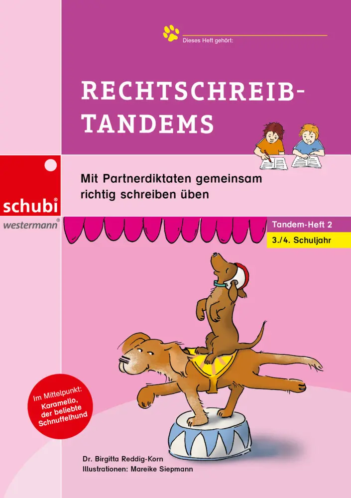 Cover: 9783039760800 | Rechtschreib-Tandems 3/4 | Birgitta Reddig-Korn | Broschüre | 56 S.