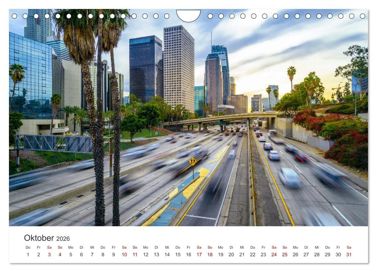 Bild: 9783457540800 | Los Angeles - Kalifornien (Wandkalender 2026 DIN A4 quer), CALVENDO...