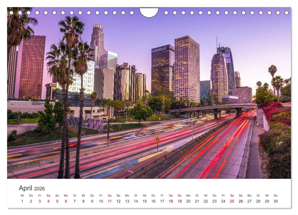 Bild: 9783457540800 | Los Angeles - Kalifornien (Wandkalender 2026 DIN A4 quer), CALVENDO...
