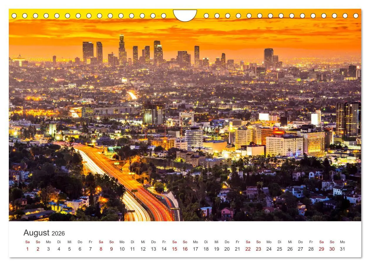 Bild: 9783457540800 | Los Angeles - Kalifornien (Wandkalender 2026 DIN A4 quer), CALVENDO...