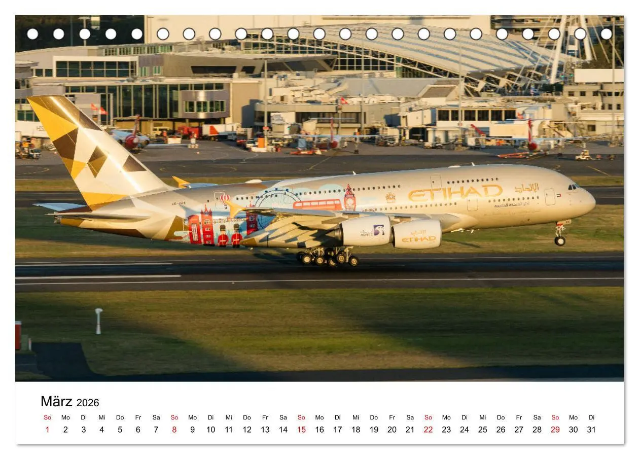 Bild: 9783457610800 | Airbus A380 Superjumbo 2026 (Tischkalender 2026 DIN A5 quer),...