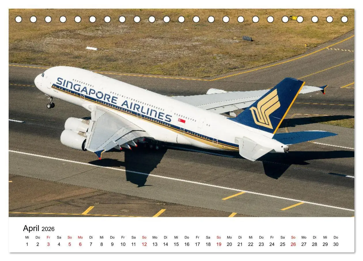 Bild: 9783457610800 | Airbus A380 Superjumbo 2026 (Tischkalender 2026 DIN A5 quer),...