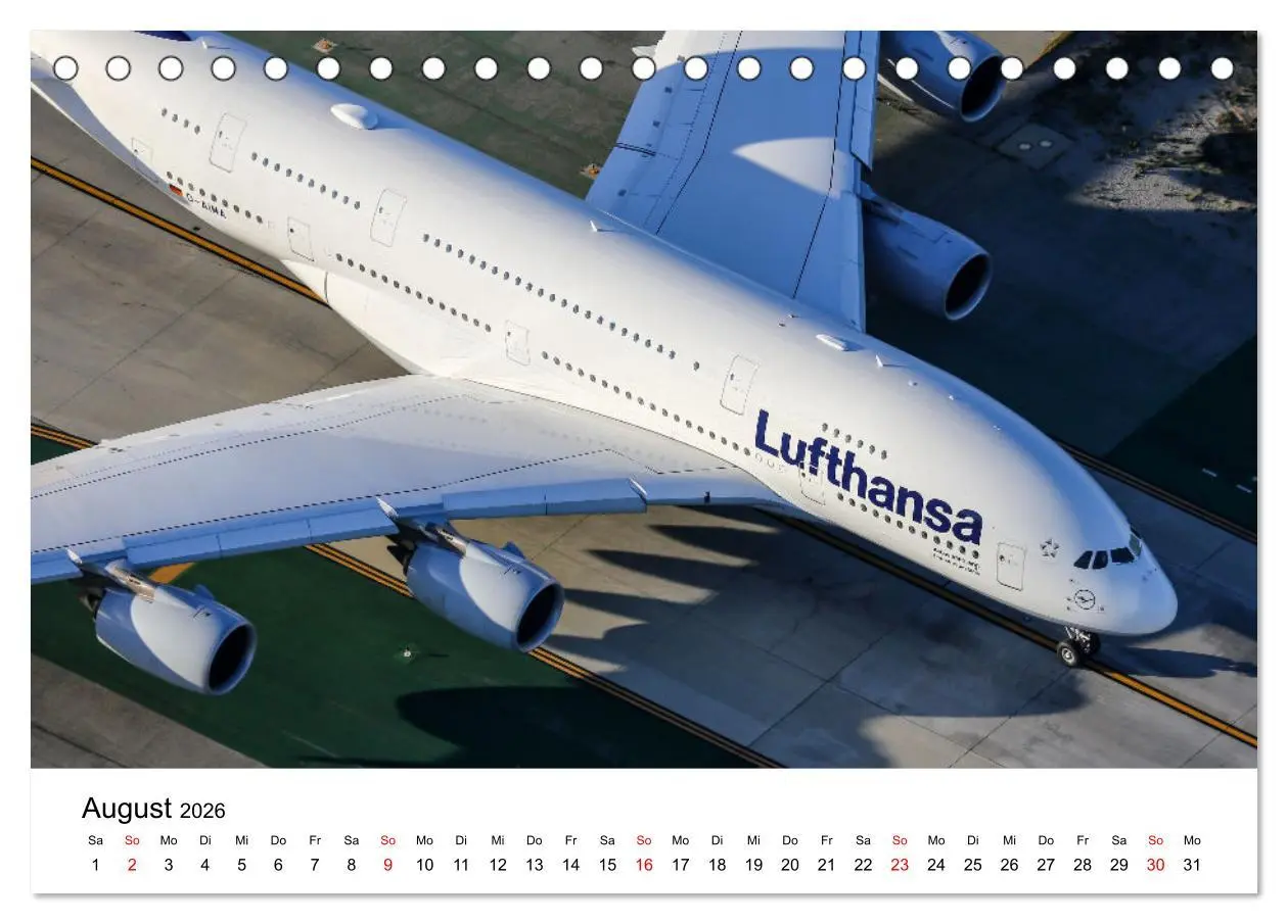 Bild: 9783457610800 | Airbus A380 Superjumbo 2026 (Tischkalender 2026 DIN A5 quer),...