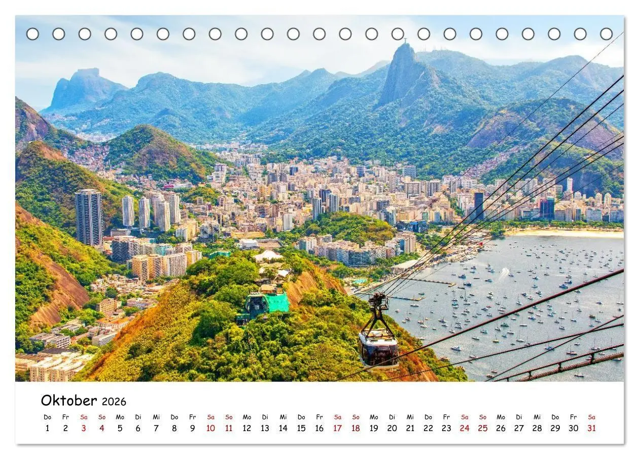 Bild: 9783516700800 | Rio de Janeiro - Küstenmetropole (Tischkalender 2026 DIN A5 quer),...