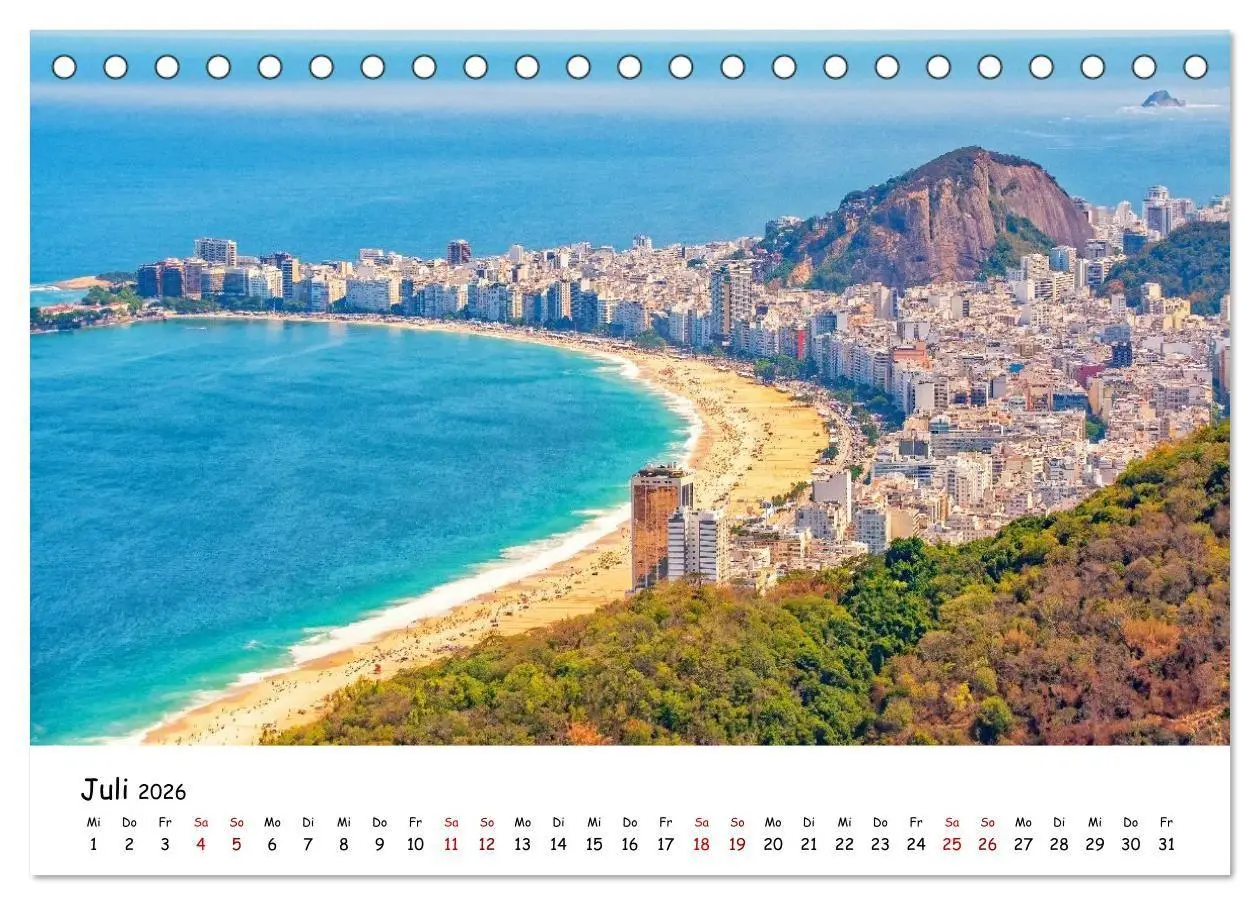 Bild: 9783516700800 | Rio de Janeiro - Küstenmetropole (Tischkalender 2026 DIN A5 quer),...