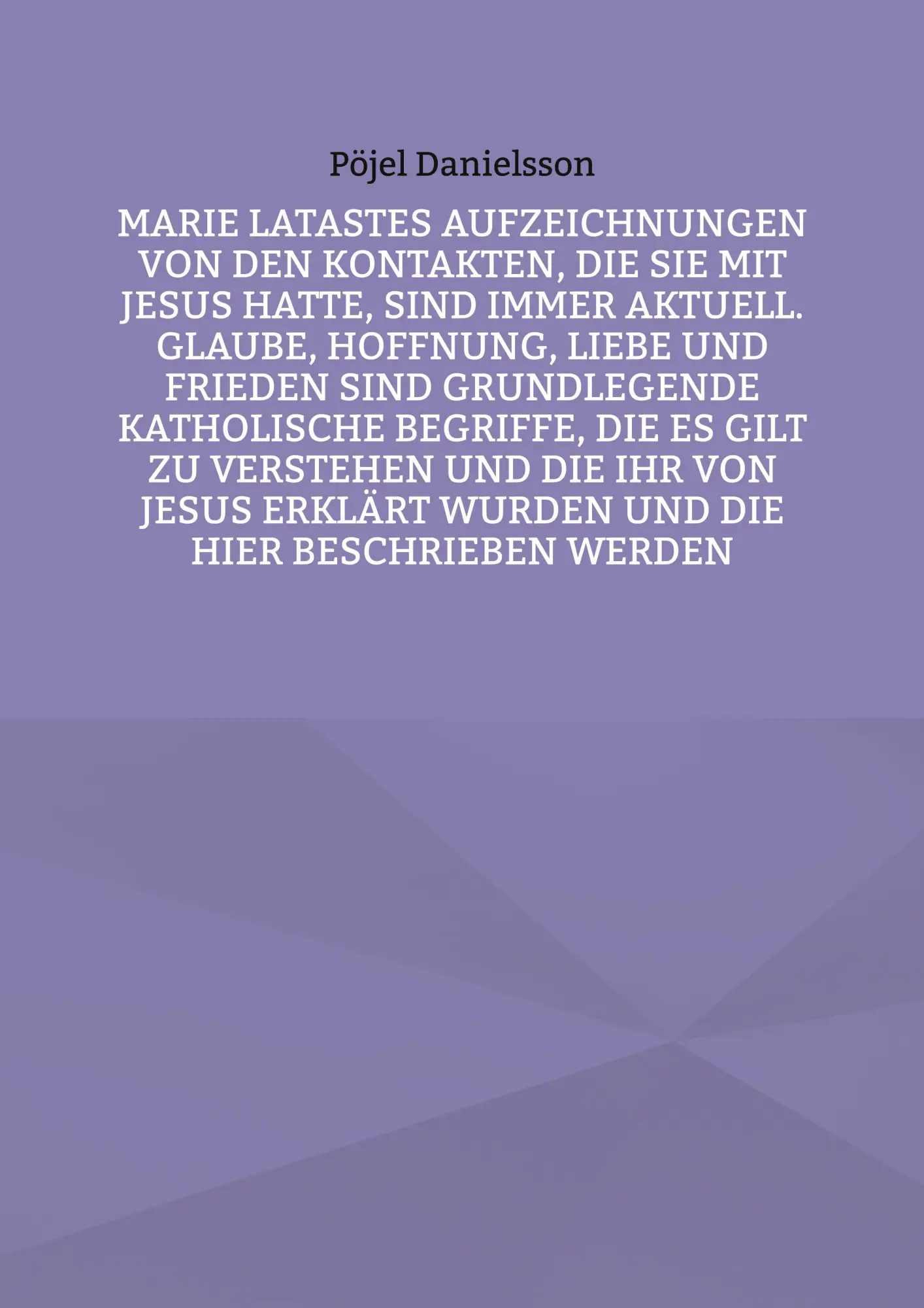 Marie Latastes Aufzeichnungen von den Kontakten, die sie mit Jesus hatte, sind immer aktuell. Glaube, Hoffnung, Liebe und Frieden sind grundlegende ... wurden und die hier beschrieben werden