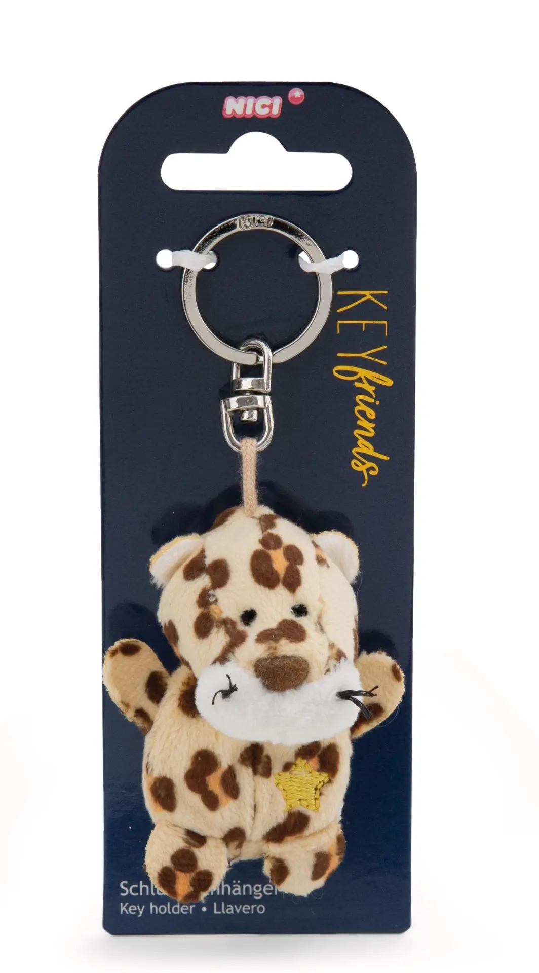 Cover: 4012390620900 | Nici 62090 Schlüsselanhänger Leopard mit Stern 5cm an Header | 62090