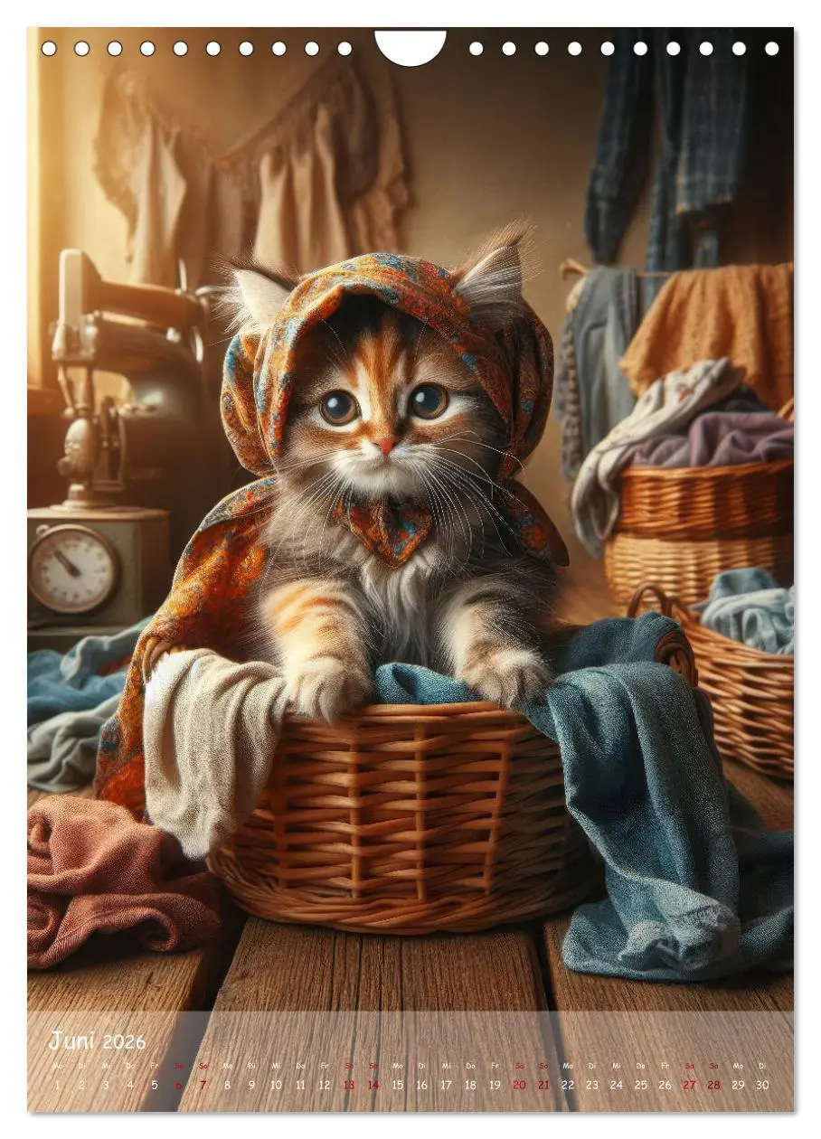 Bild: 9783516240900 | Katzen im Boho-Look - Ein Jahr voller Vielfalt und Charme mit...