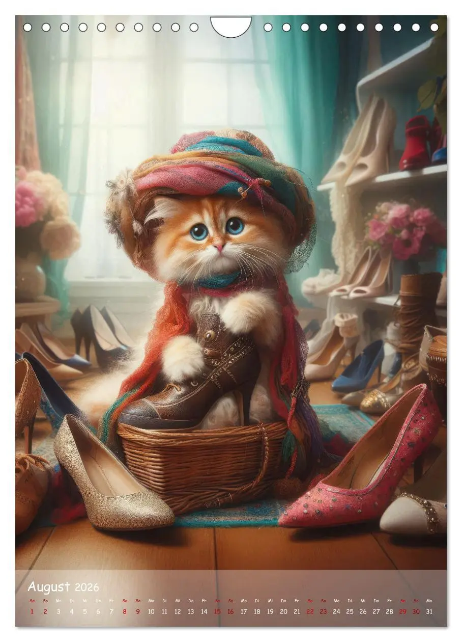 Bild: 9783516240900 | Katzen im Boho-Look - Ein Jahr voller Vielfalt und Charme mit...