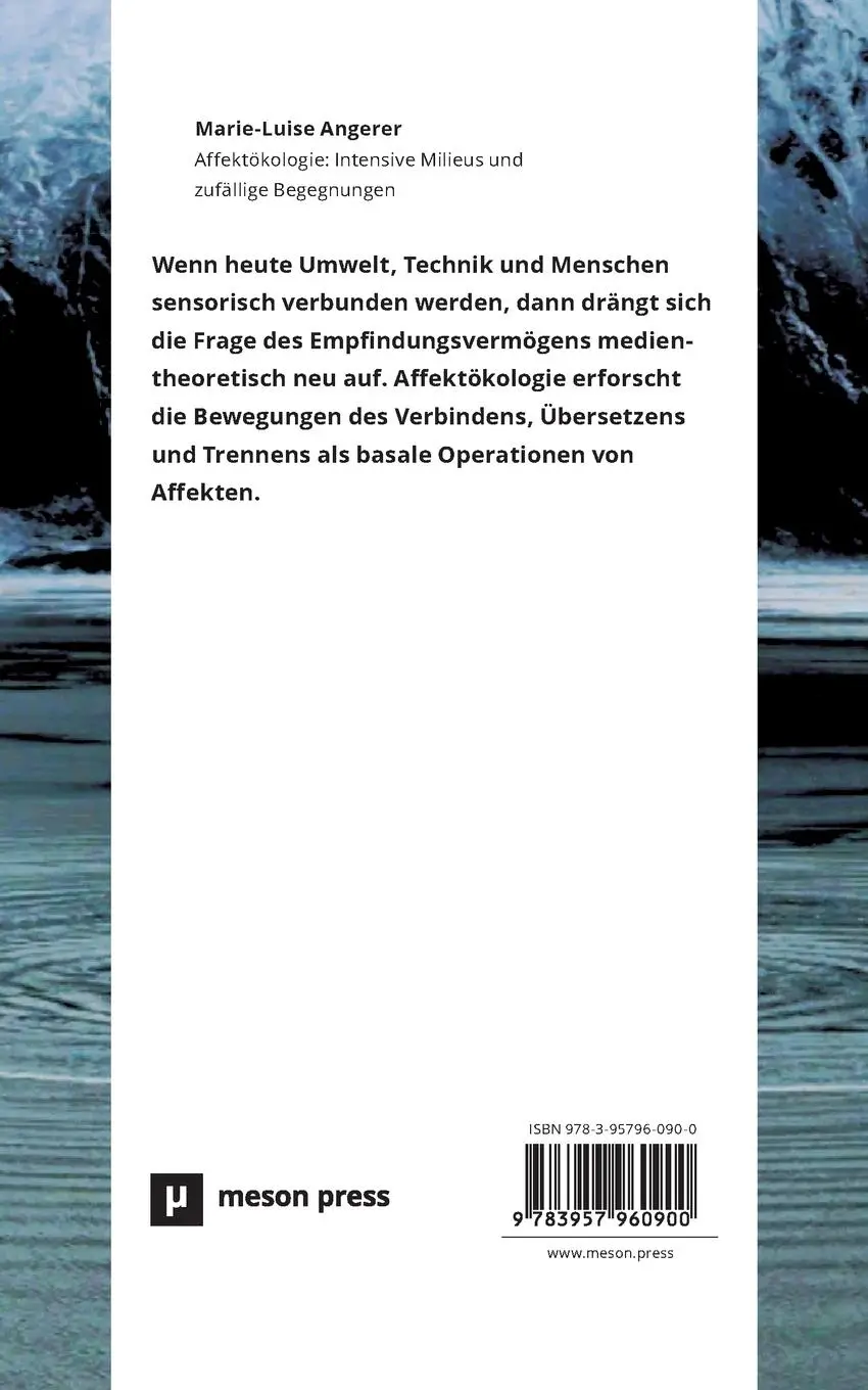 Rückseite: 9783957960900 | Affektökologie | Intensive Milieus und zufällige Begegnungen | Angerer