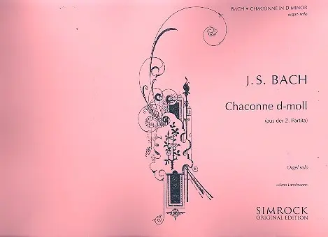Cover: 9790221100900 | Chaconne in D minor | from Partita No. 2 for Violin | Arno Landmann