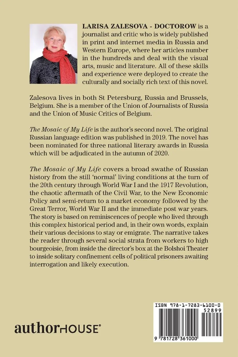 Rückseite: 9781728361000 | The Mosaic of My Life | Larisa Zalesova | Taschenbuch | Englisch