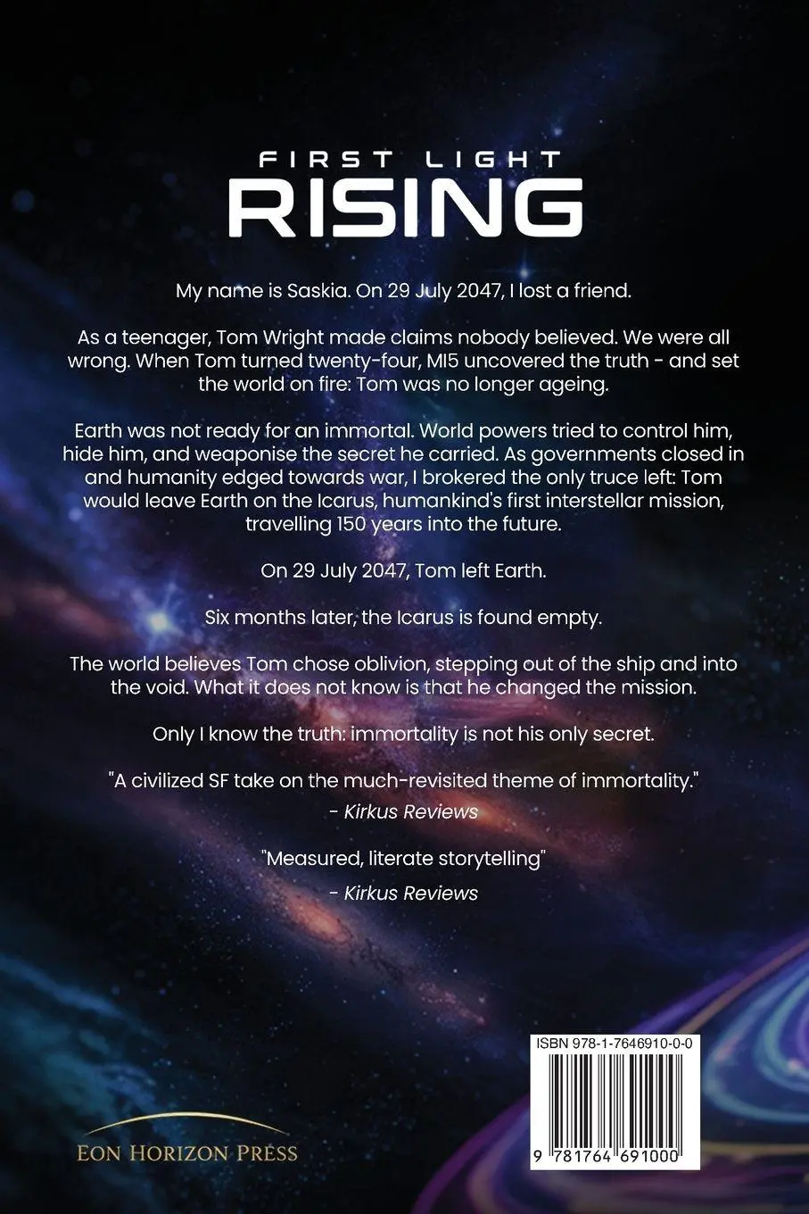 Rückseite: 9781764691000 | First Light Rising | Kindred of Old | Kurt Langfeld | Taschenbuch