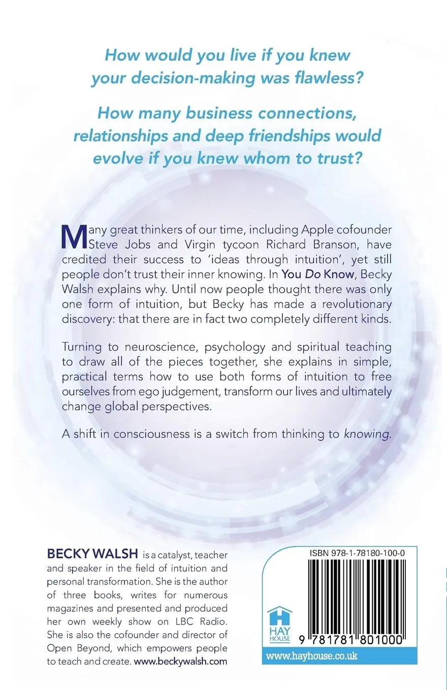 Rückseite: 9781781801000 | You Do Know | Becky Walsh | Taschenbuch | Englisch | 2013 | Hay House