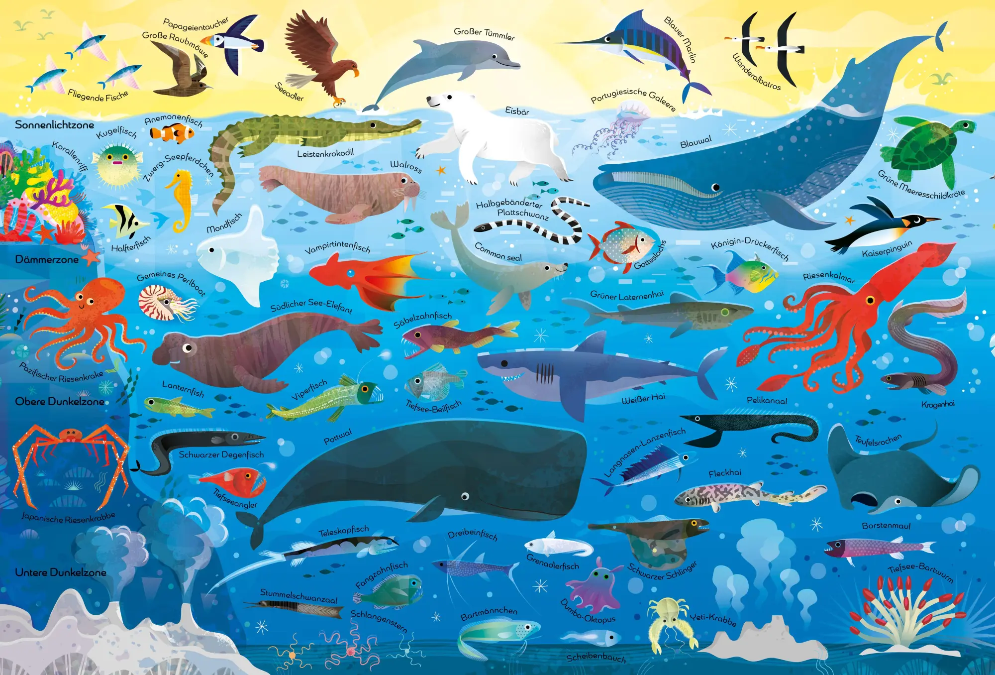 Bild: 9781035701100 | Puzzle &amp; Buch: Tiere im Ozean | Taschenbuch | Puzzle-und-Buch-Reihe