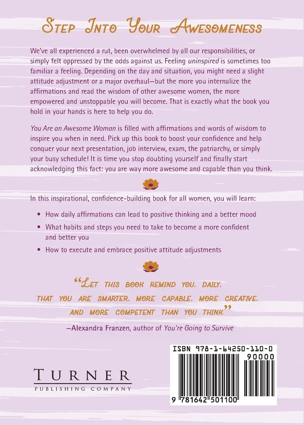 Rückseite: 9781642501100 | You Are an Awesome Woman | Becca Anderson | Taschenbuch | Englisch