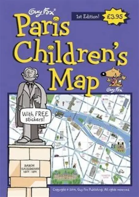 Cover: 9781904711100 | Guy Fox Maps for Children | Paris Children's Map | Kourtney Harper