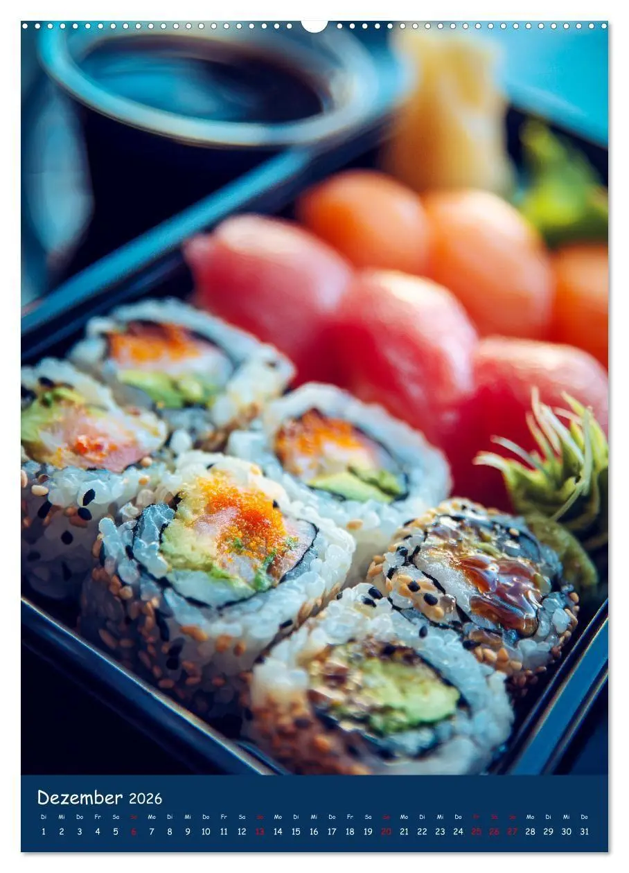 Bild: 9783516671100 | Sushi Kalender - Japanisches Essen für Sushi Liebhaber...