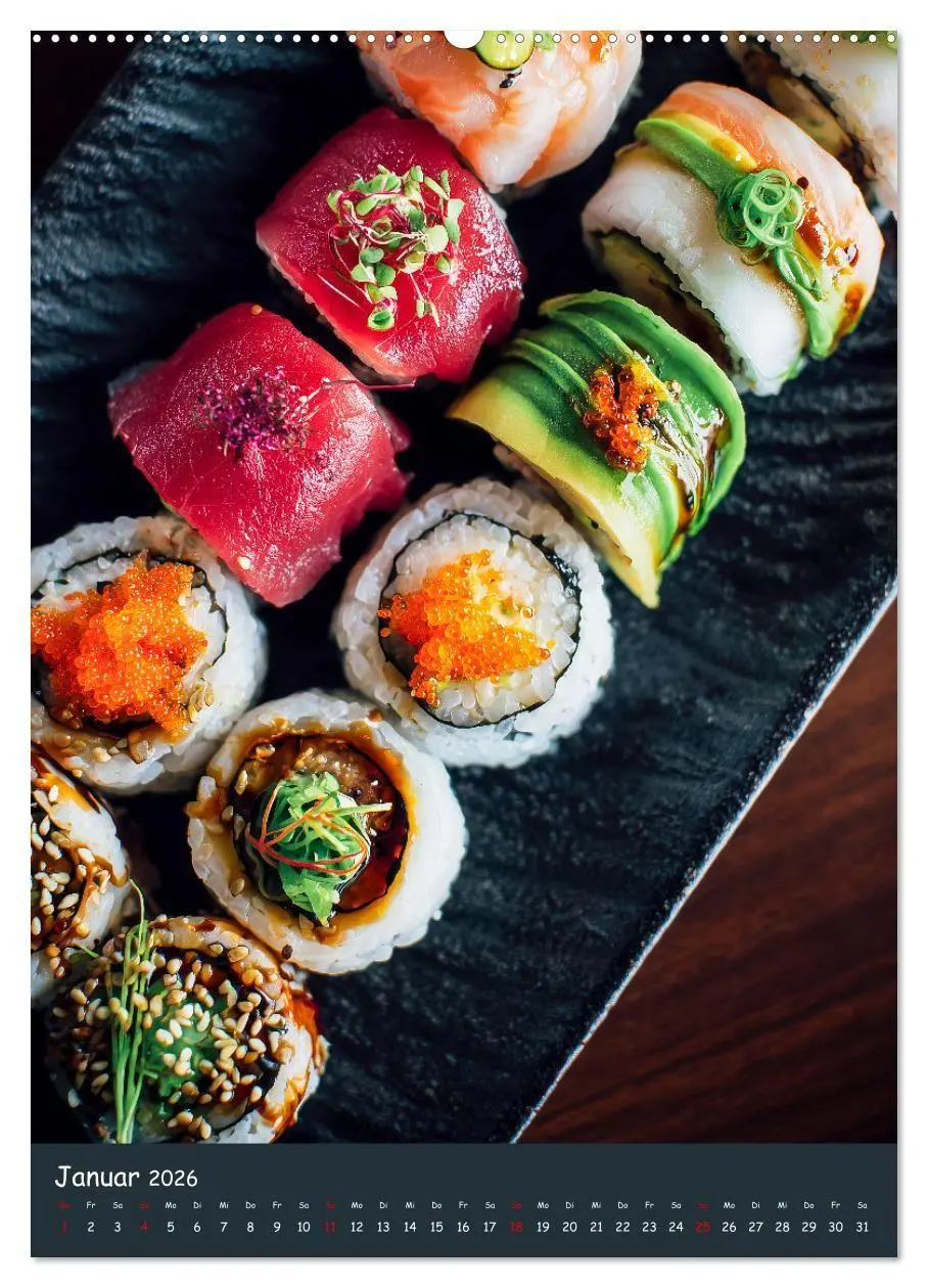 Bild: 9783516671100 | Sushi Kalender - Japanisches Essen für Sushi Liebhaber...